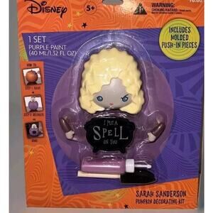 Disney Hocus Pocus Sarah Sanderson Pumpkin Decorating Kit Halloween Fall NIB